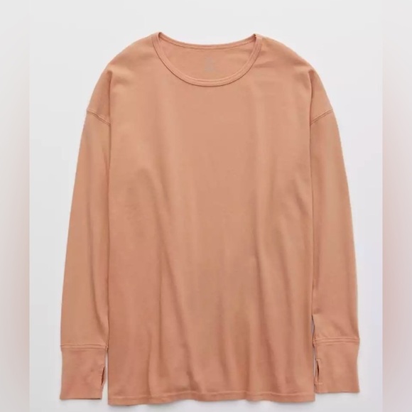Aerie OFFLINE Unstoppable Long Sleeve Shirt with Thumbholes XS Soft Lounge - Picture 3 of 10
